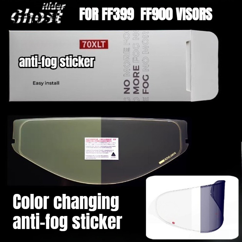 For LS2 FF399 FF900 Helmet Lens Rear Flip Helmet Visor Original Helmet Anti Fog Sticker Helm replace
