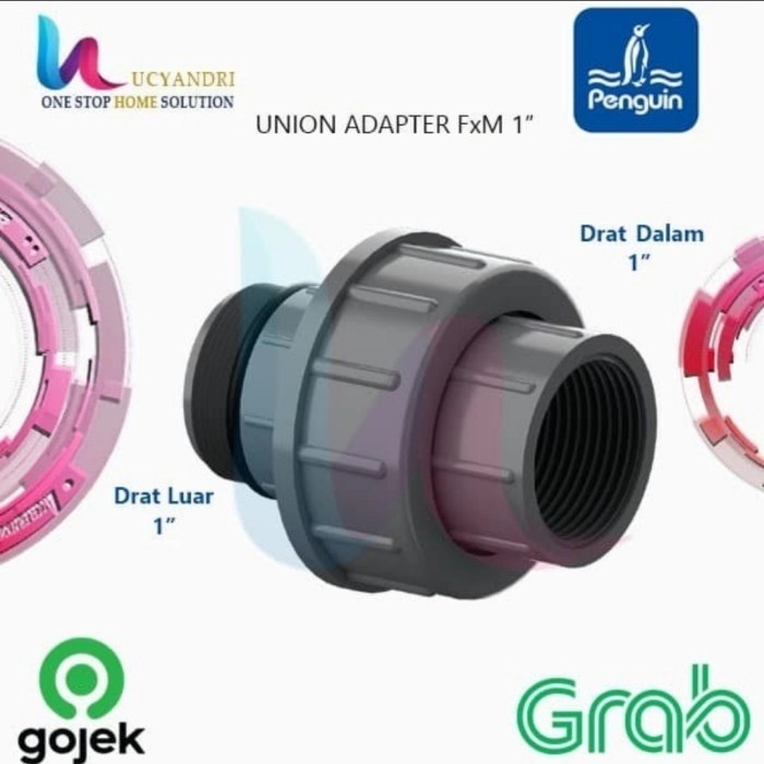 Watermur drat 1 inch F×M ( luar × dalam )