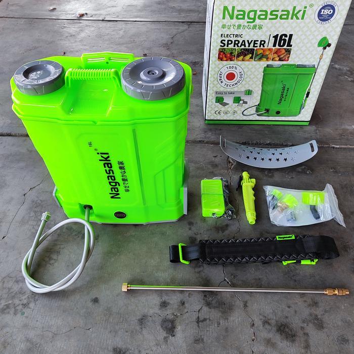 Alat Semprot Obat Hama Elektrik Cas Charger Battery Sprayer Nagasaki