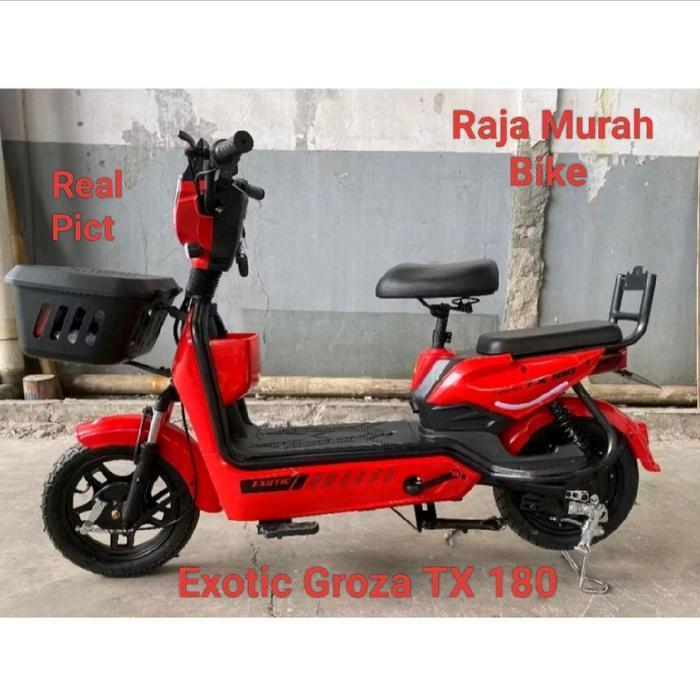 Promo Sepeda Listrik Exotic Groza TX180 Bergaransi Sepeda Listrik Exotic Murah Bergaransi Exotic Gro