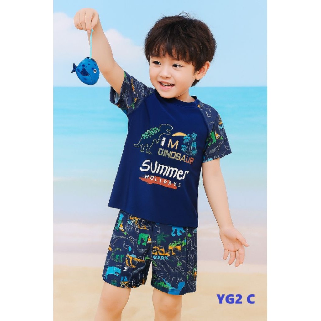 YG2 BAJU RENANG ANAK LAKI LAKI / BAJU RENANG MURAH / BAJU RENANG DINO / BAJU RENANG KOREA