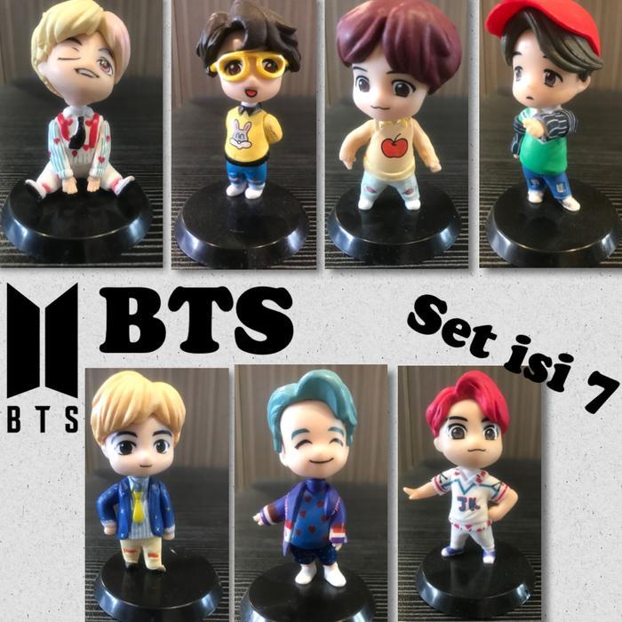 Action Figure BTS KPOP - Figure set isi 7 - chibi - BTS DUDUK