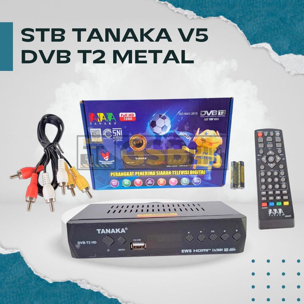 STB Tanaka V5 Body Metal DVB T2 Receiver TV Digital