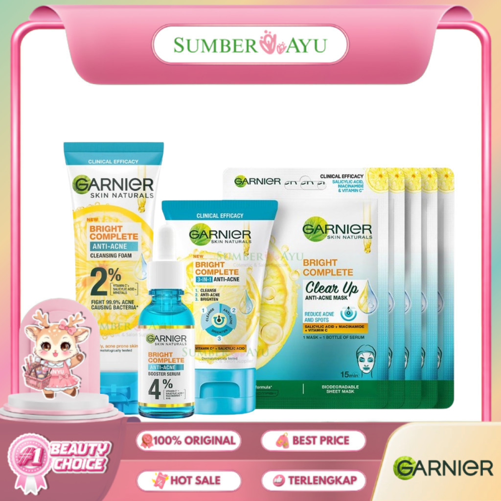 SUMBER AYU | GARNIER BRIGHT COMPLETE ANTI ACNE SERIES