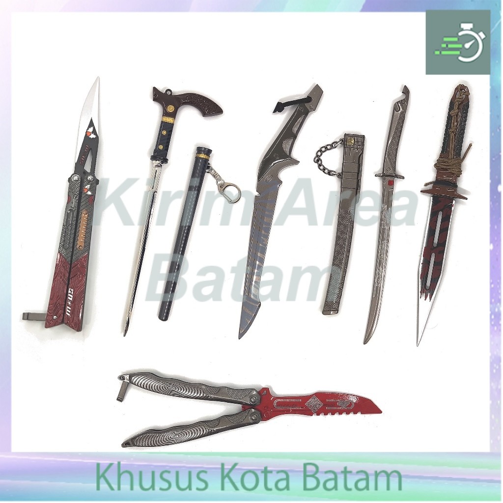 Pajangan 23 cm butterfly knife arena breakout
