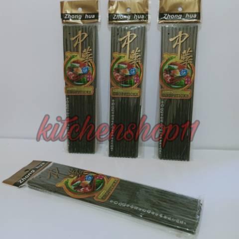 Diskon Sumpit mie melamin isi 10 pasang / sumpit melamine / chopstick melamin - SUMPIT HITAM