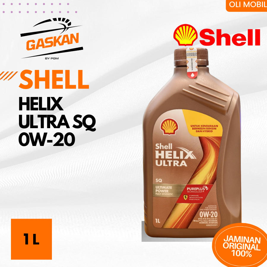 Oli Mobil Shell Helix Ultra API SQ 0W20 1L (Dijamin Ori 100%)