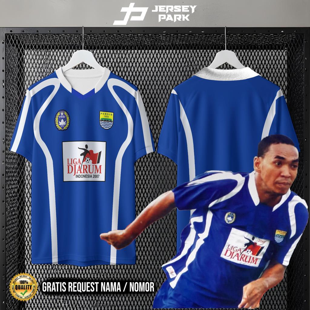 Jersey Persib Retro Vintage Classic Blue Home 2007 Unisex fullprint gratis pasang nama dan nomor