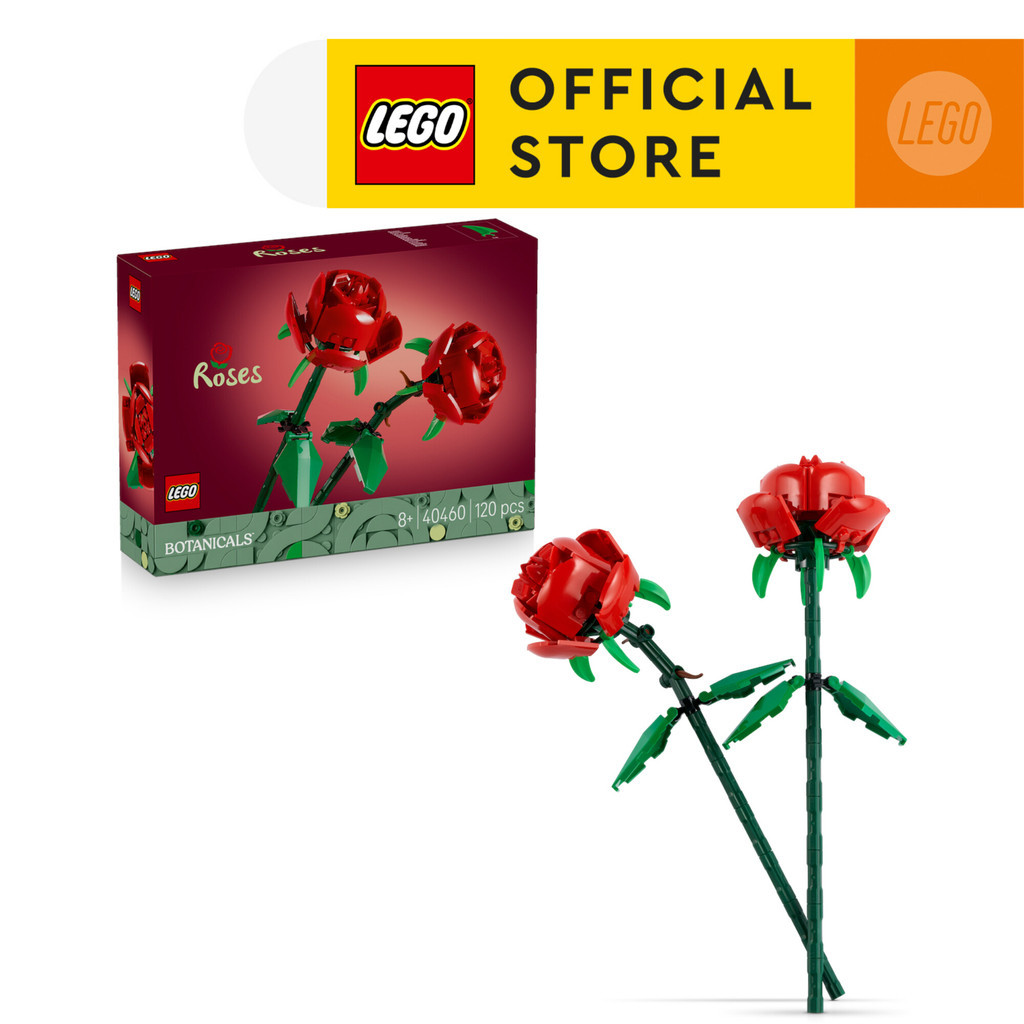 (Agile) LEGO Botanicals 40460 Roses (120 Pieces), Building Block, Toys, Bricks