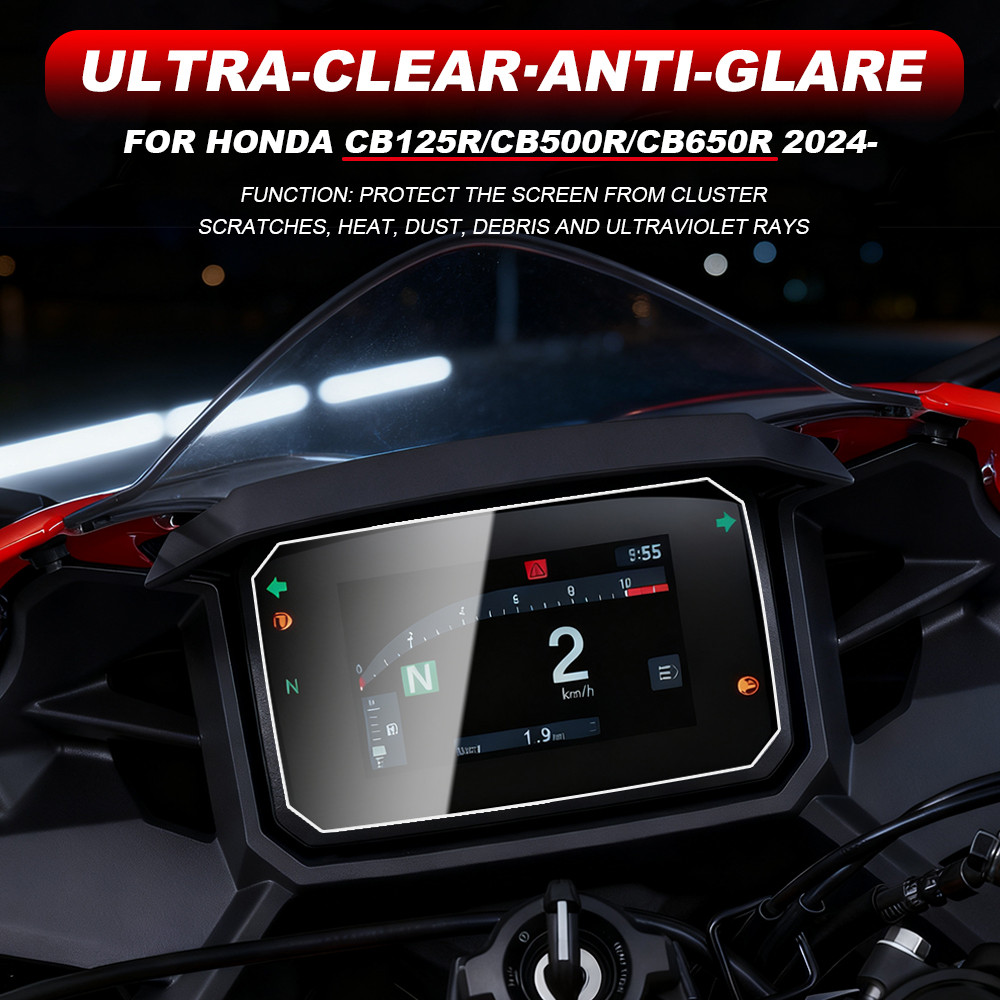 2024- Untuk Honda CB125R CB500R CB650R Aksesoris Motor Baru Pelindung Layar Instrumen Anti Gores Pan