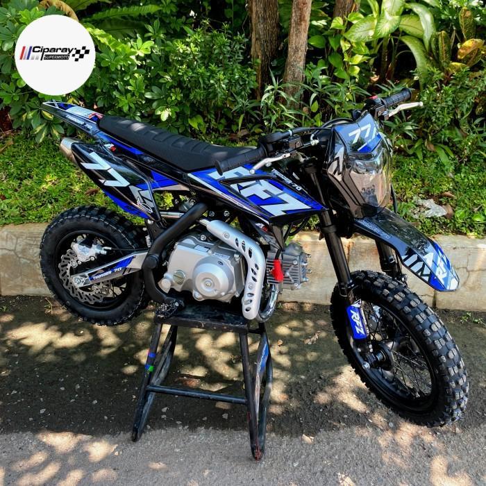 Mini trail RFZ THUNDER 70CC 4 TAK AutoMatic Mesin Asli (Motor Mainan) - Biru