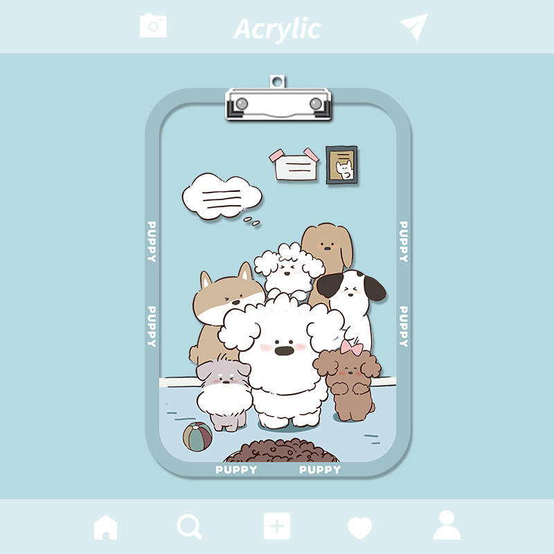Clipboard A4 Warna ATK Papan Jalan Fleksibel Ringan Papan Ujian Folio Bisa Digantung Aesthetic Anti 