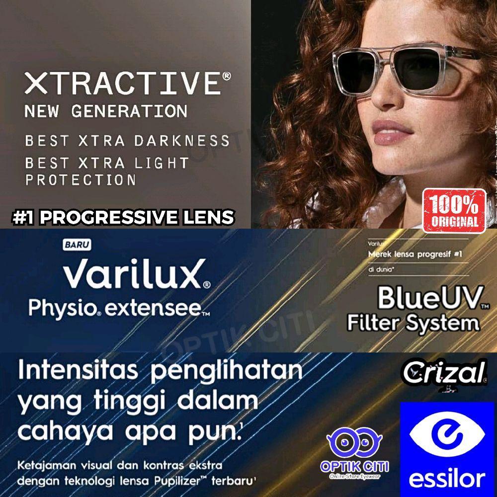 Lensa Kacamata Progresif Photochromic Crizal Essilor Varilux Physio Extensee Transition Xtractive Ne