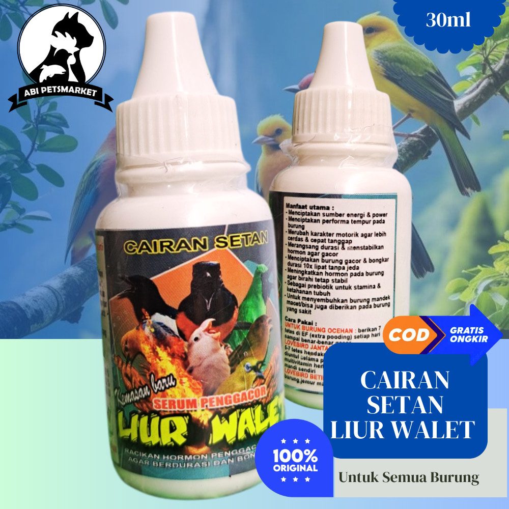 Cairan Setan Liur Walet Suplemen Vitamin Penggacor burung