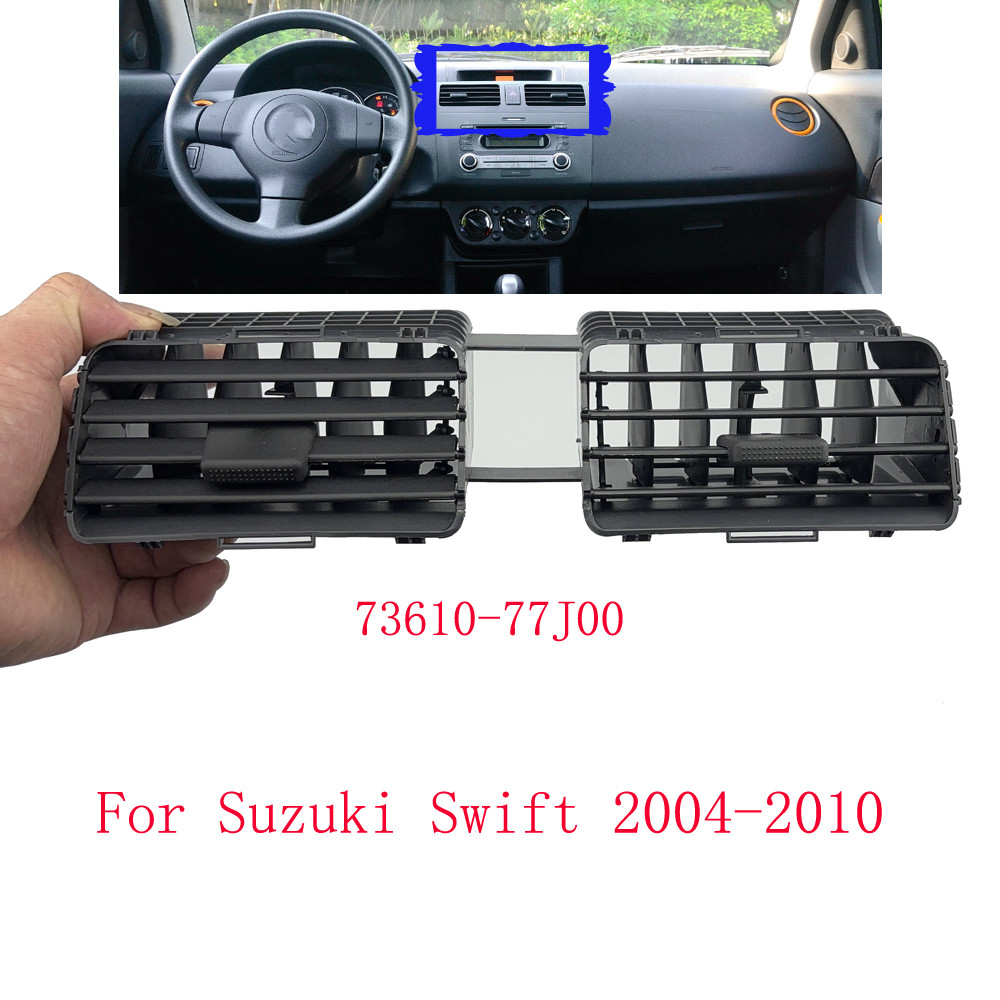 1pc Air Outlet Vent  Car Black Front Dash Center Conditioning Vent Grill Outlet Panel For Suzuki Swi