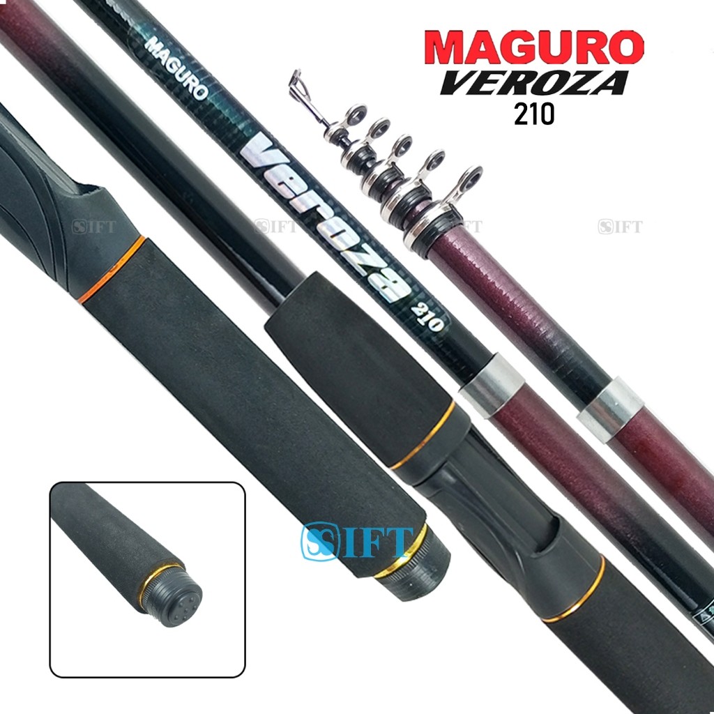 Joran MAGURO VEROZA 150 s/d 270 | Carbon | Udang | Teleskopik |  Store | IFT Pancing