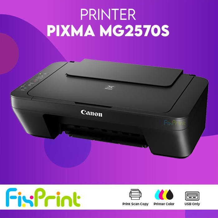 Printer Canon PIXMA E470 Green Hijau MG2570s E410 Print - Scan - Copy A4 Wireless Bergaransi Resmi -
