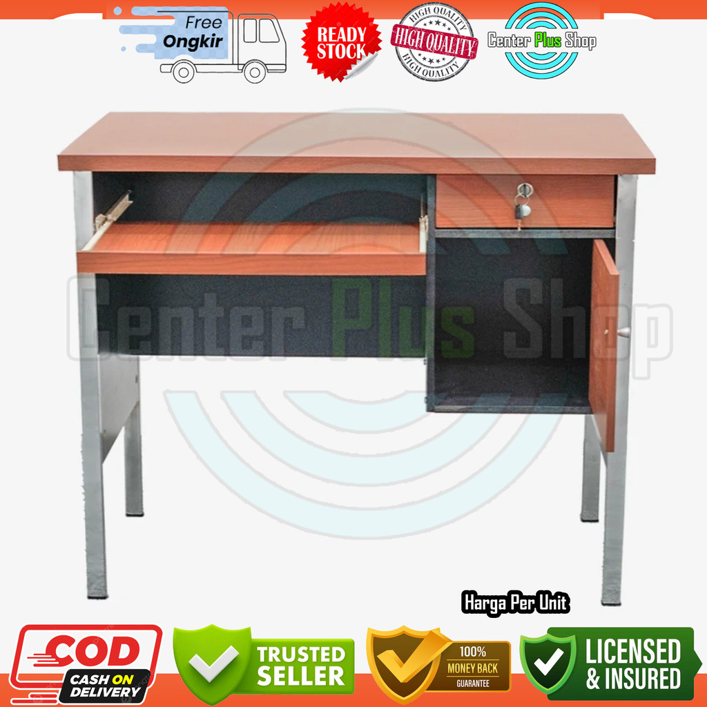 [Instan] Melody Mc 551 Meja Bangku Tulis Kantor Kerja Minimalis Komputer Laptop Melodi Office Desk T