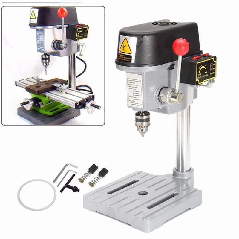 SUROM Mesin Bor Duduk Mini Bench Drill Press 340W 12000RPM Bor Meja Presisi Drill Press 0.6-6.5mm Me