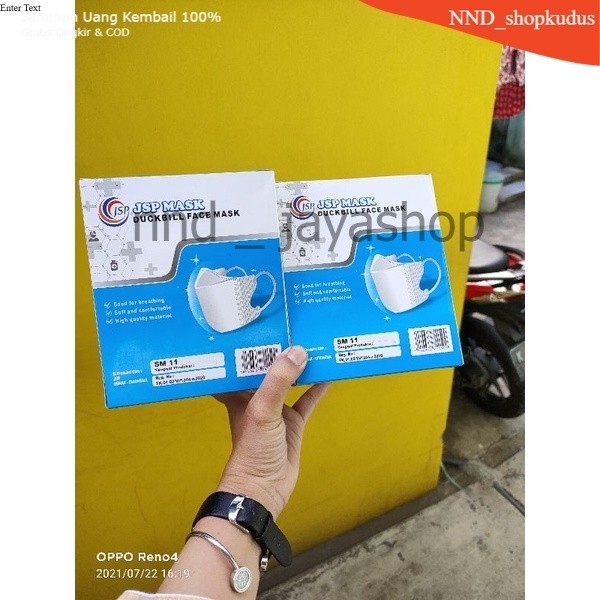 MASKER DUCKBILL JSP SM11 (1 BOX ISI 50) - MASKER JSP DUCKBIL