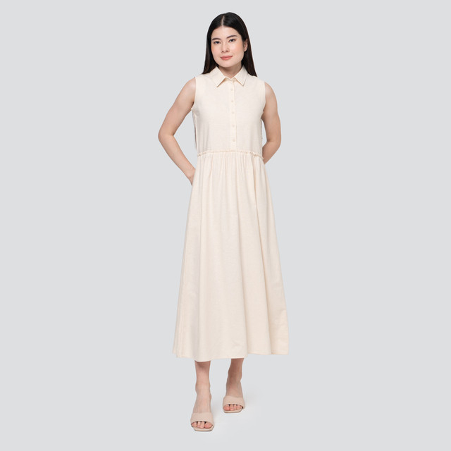 Nevada With Short Sleeve Plain Dress Wanita 123300026