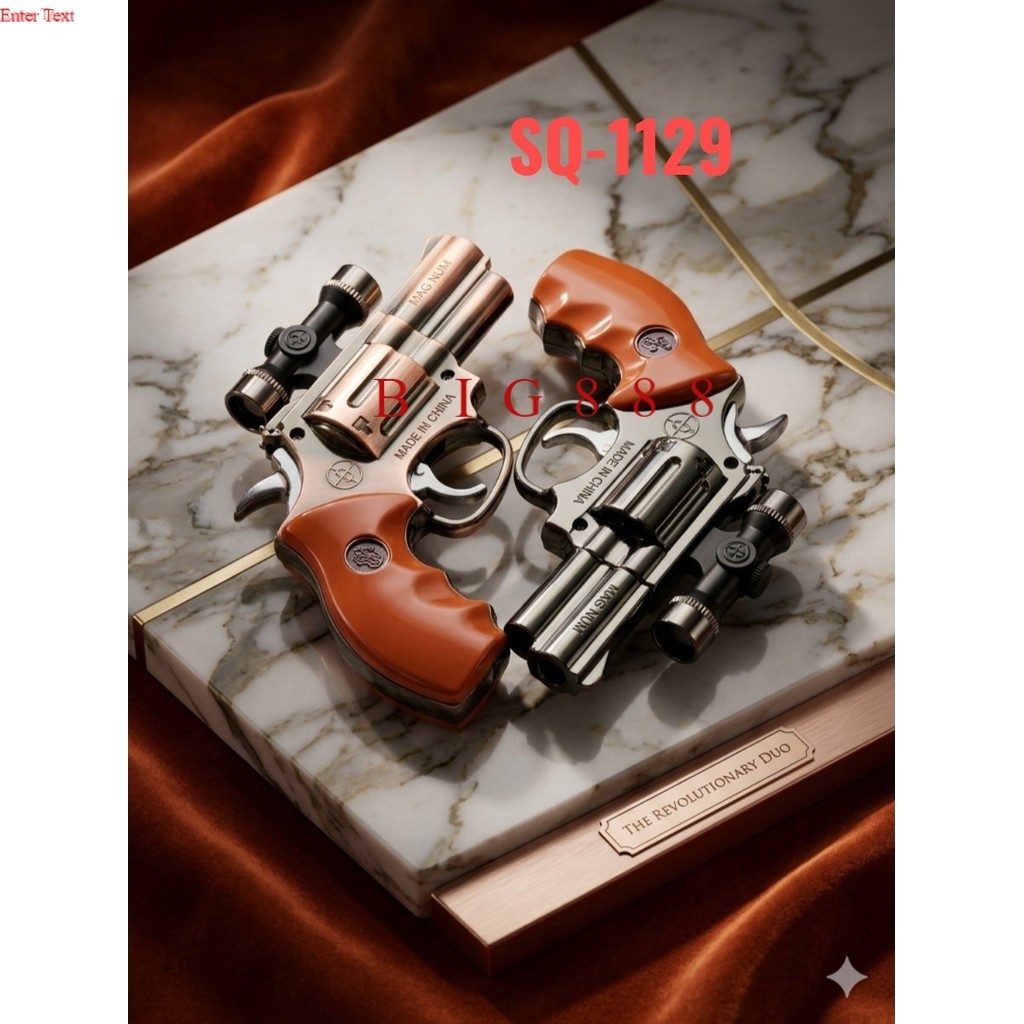 (BISA COD)Korek Api Pstl Unik SQ-1129 Dan Keren,Plus Laser Dan Senter,Gas Bisa Di isi Ulang