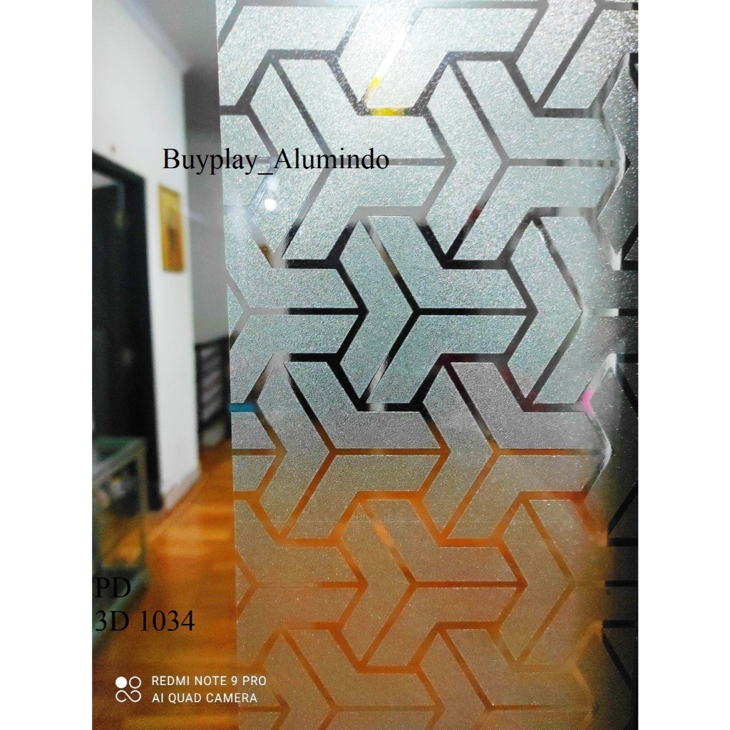 MULYO - Stiker Kaca /Sticker Kaca/ Sanblast/Sunblast/Sandblast motif 3D  terbaru