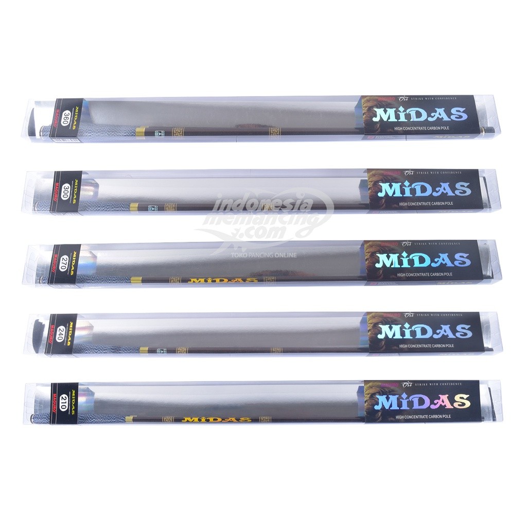 Joran Tegek Maguro Midas 210 cm | 240 cm | 270 cm | 300 cm | 360 cm | Joran pole Maguro Midas | IM P