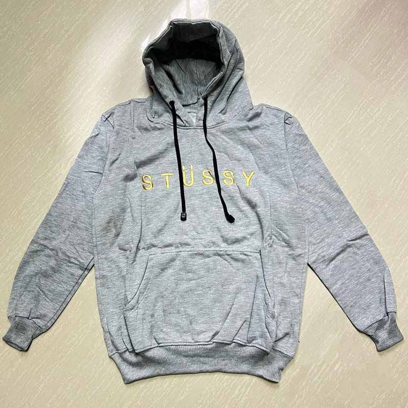 TERMURAH Jaket hoodie switer logo bordir cewek cowok putih hijau army abu termurah