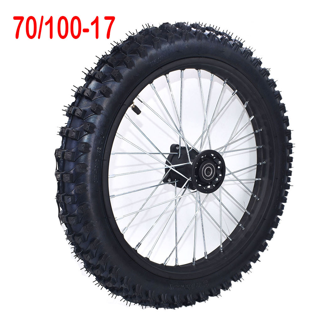 Roda Motor Depan 70/100-17 Inci 1.60-17 Velg Baja Lingkaran Hub Aluminium 17" Ban Offroad Untuk CRF 
