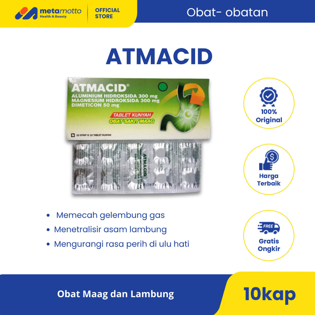 Atmacid 10 Tablet - Obat Maag & Asam Lambung
