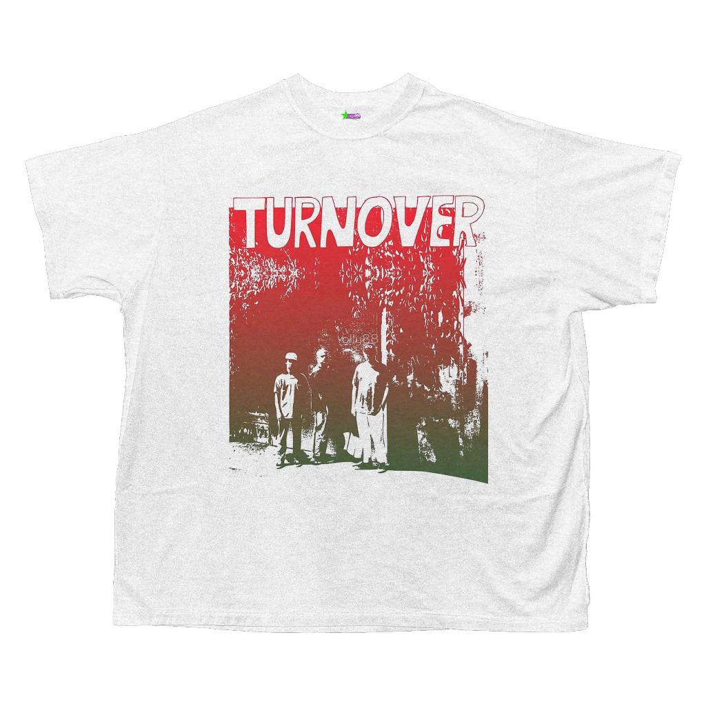 (COD) kaos band turnover poster tour oversized tshirt
