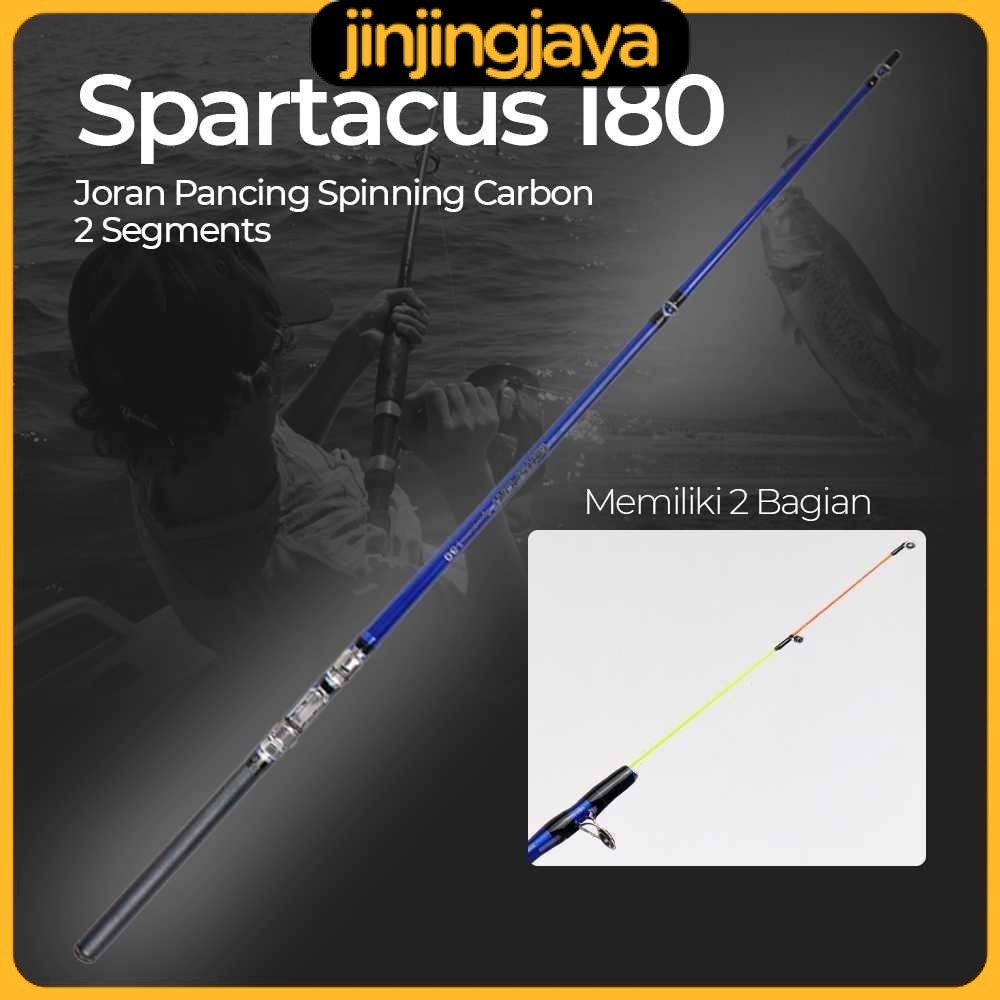 Spartacus 180 Joran Pancing Spinning Carbon 2 Segments 1.8M