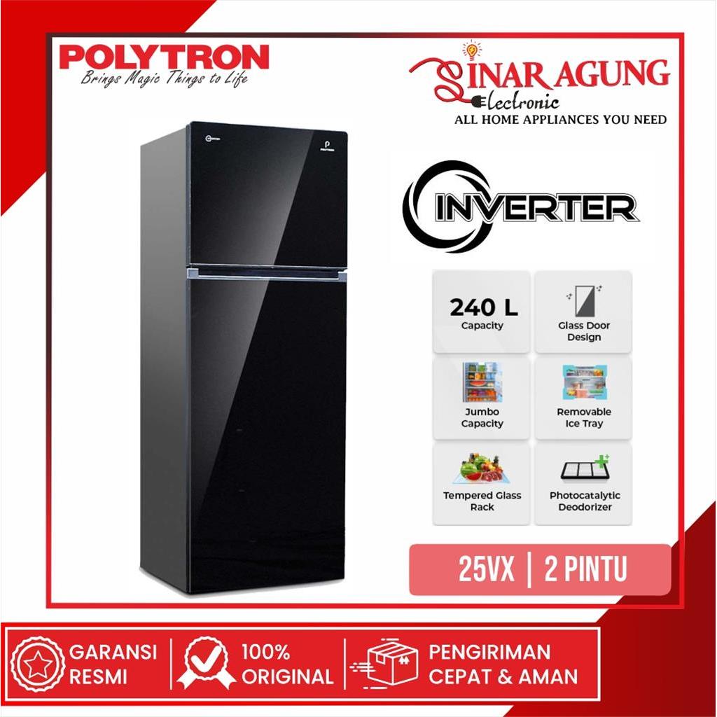 POLYTRON PRW25VX / PRW-25VX KULKAS 2 PINTU - GARANSI RESMI