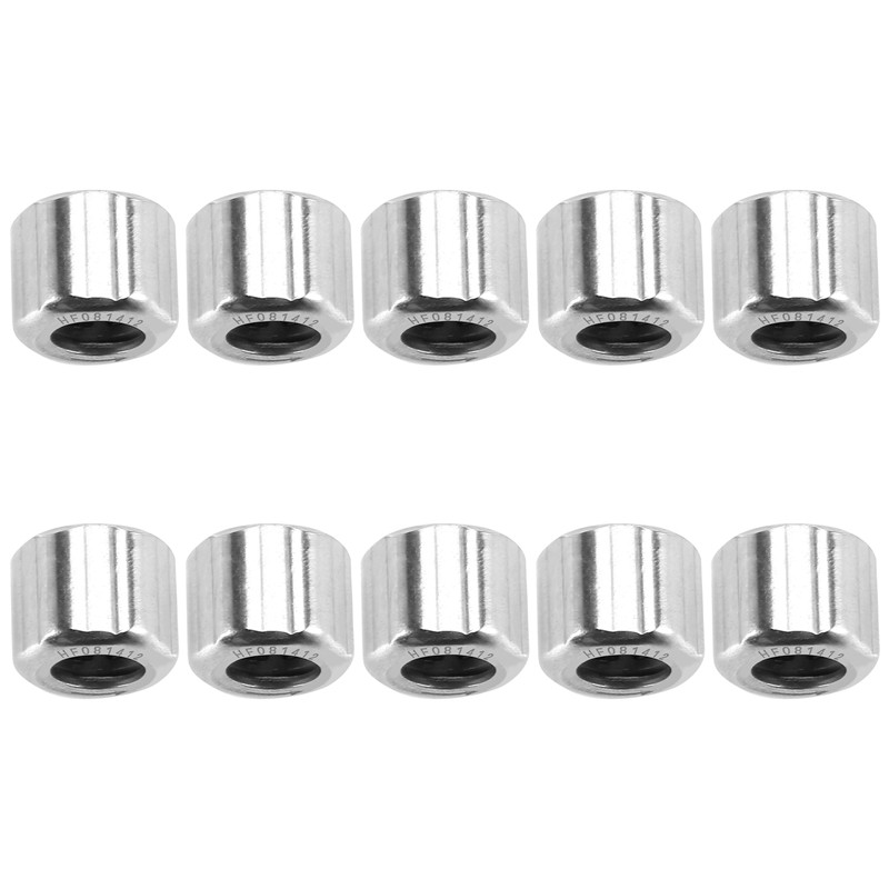 10Pcs Bantalan Jarum HF081412 Bantalan Roller Jarum Satu Arah Luar 8X14x12mm Untuk Industri Manufakt