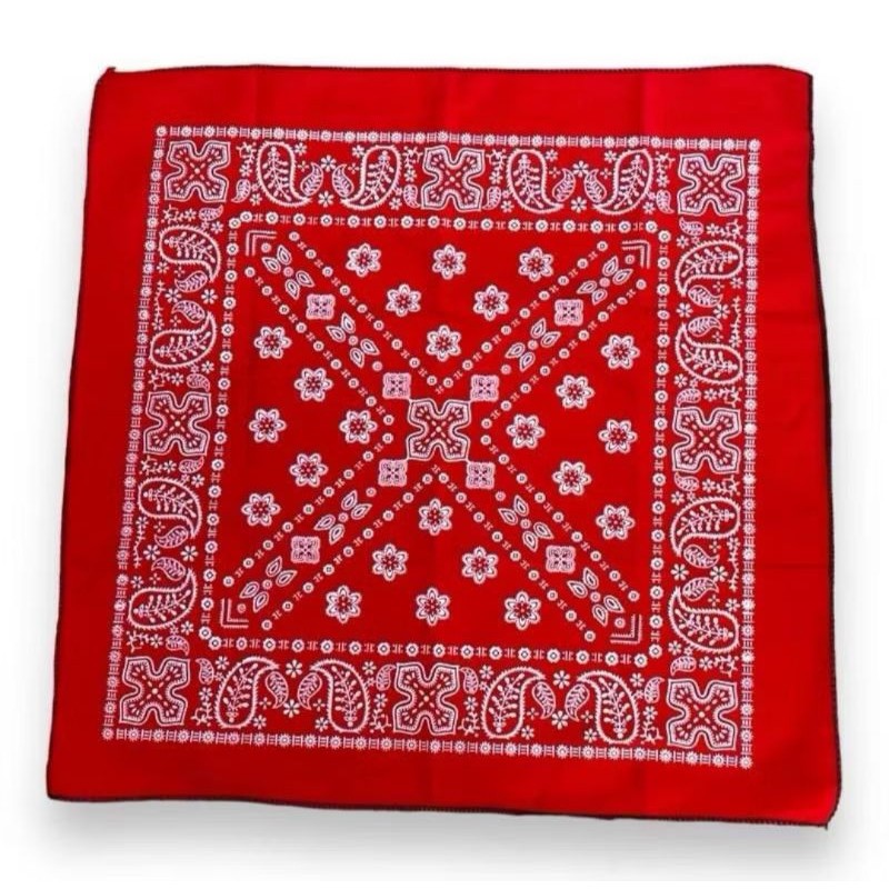 SDN VR Slayer Merah Slayer Batik Merah Slayer Persegi Merah Slayer Katun Scarf Merah Scarf Batik Ban