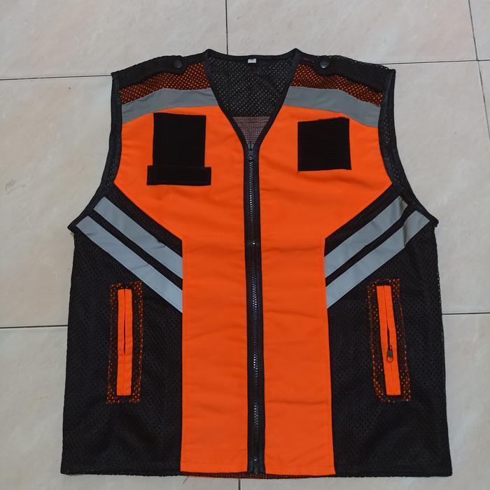 rompi safety,komunitas,security - Orange, M