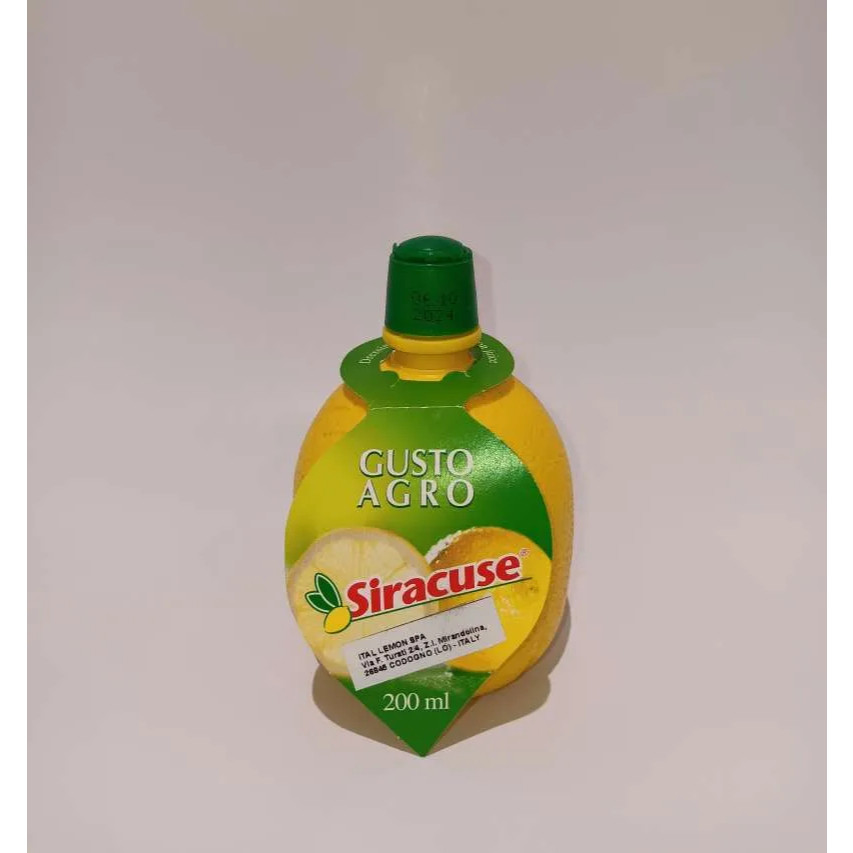 Siracuse Gusto Agro Lemon Juice / Lime Juice Concentrate Import 200ml