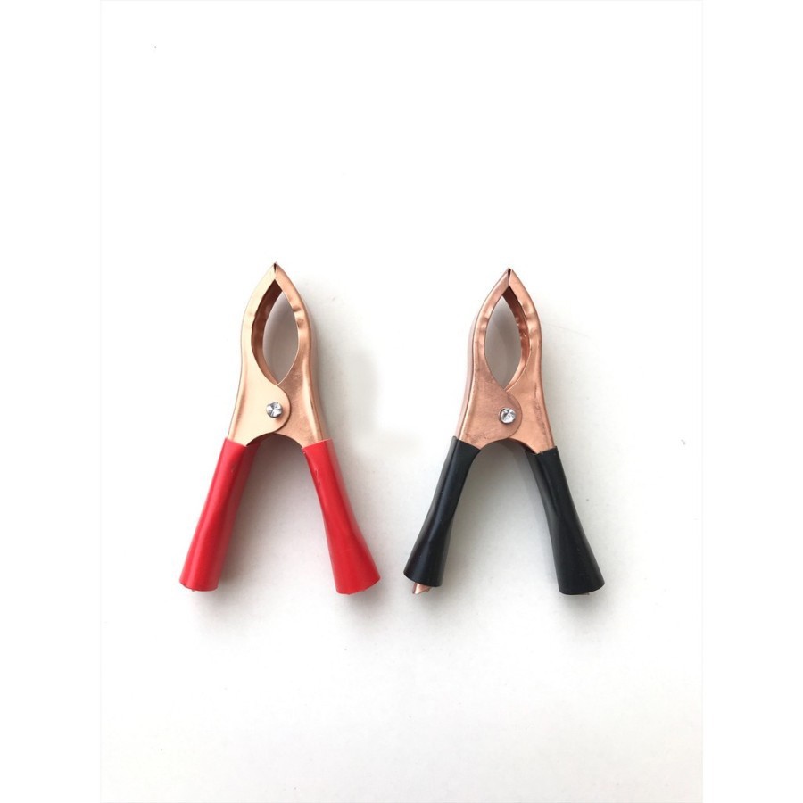 Jepit Capit Buaya Besar 5.5cm Accu Japit Aki - Sepasang (import)