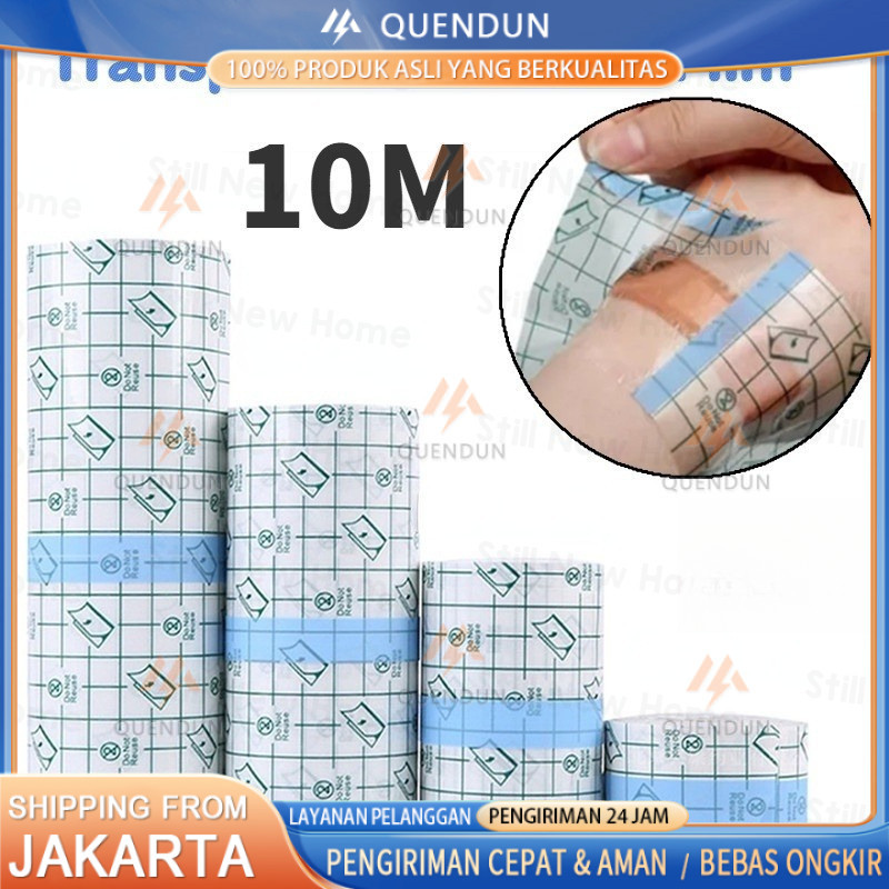 10M Plester Anti Air / Tranparent Film Dressing Roll / Anti Luka Plester / Pita Medis Anti Air / Tah