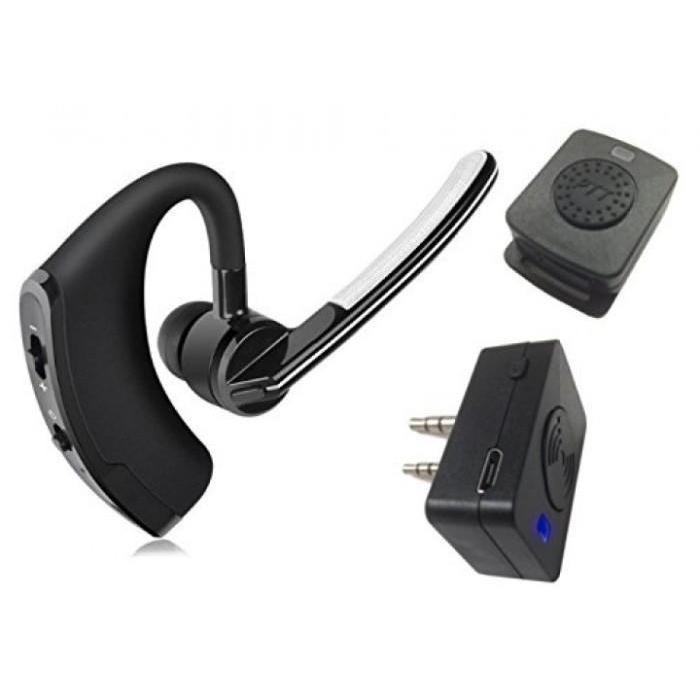 (Aoki Electronic Store) BTHD1 Wireless Dual Bluetooth 4.1 Earpiece for Radio Walkie Talkie