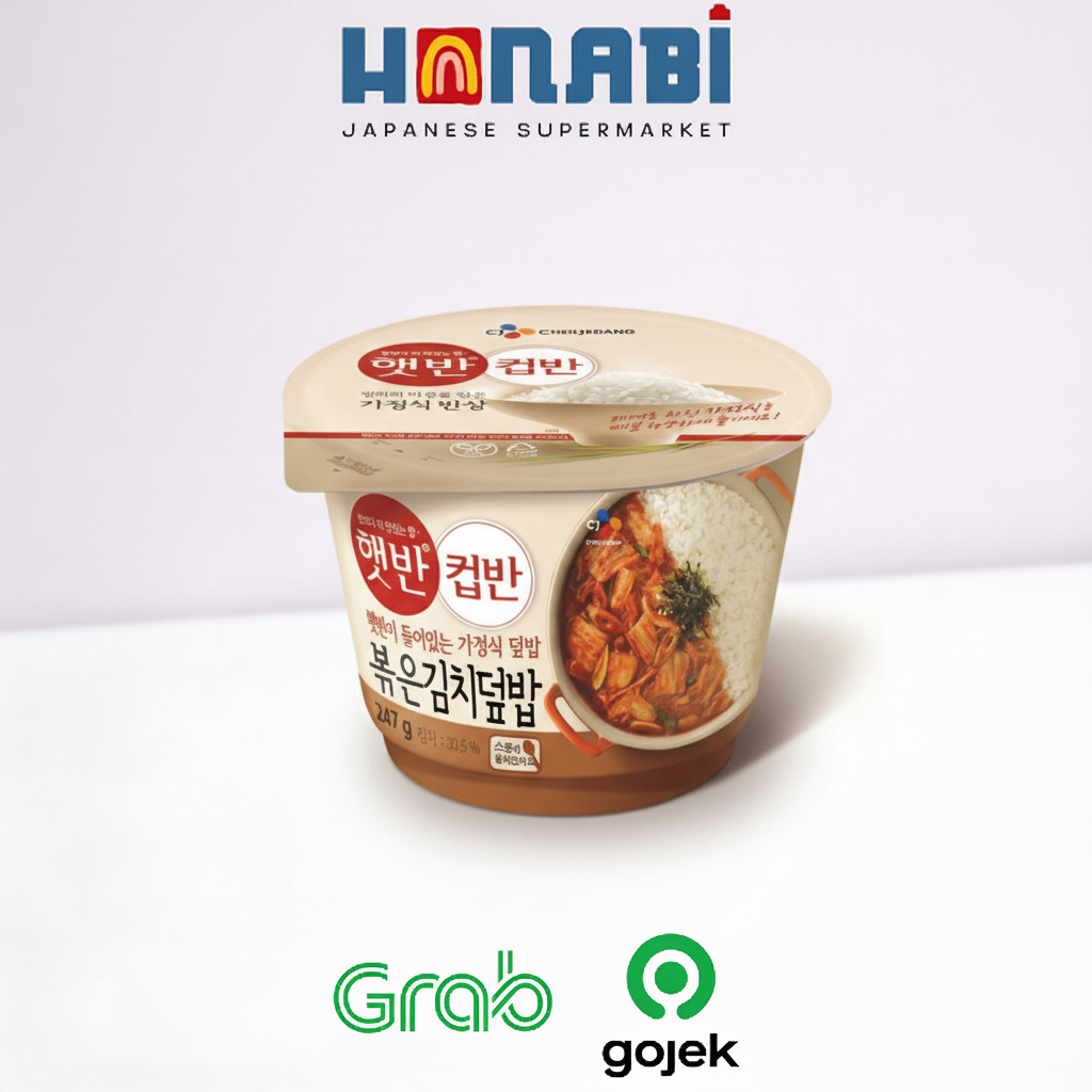 CJ Hetbahn Cupban with Fried Kimchi 247g - Nasi Instan & Kimchi Goreng Made In Korea