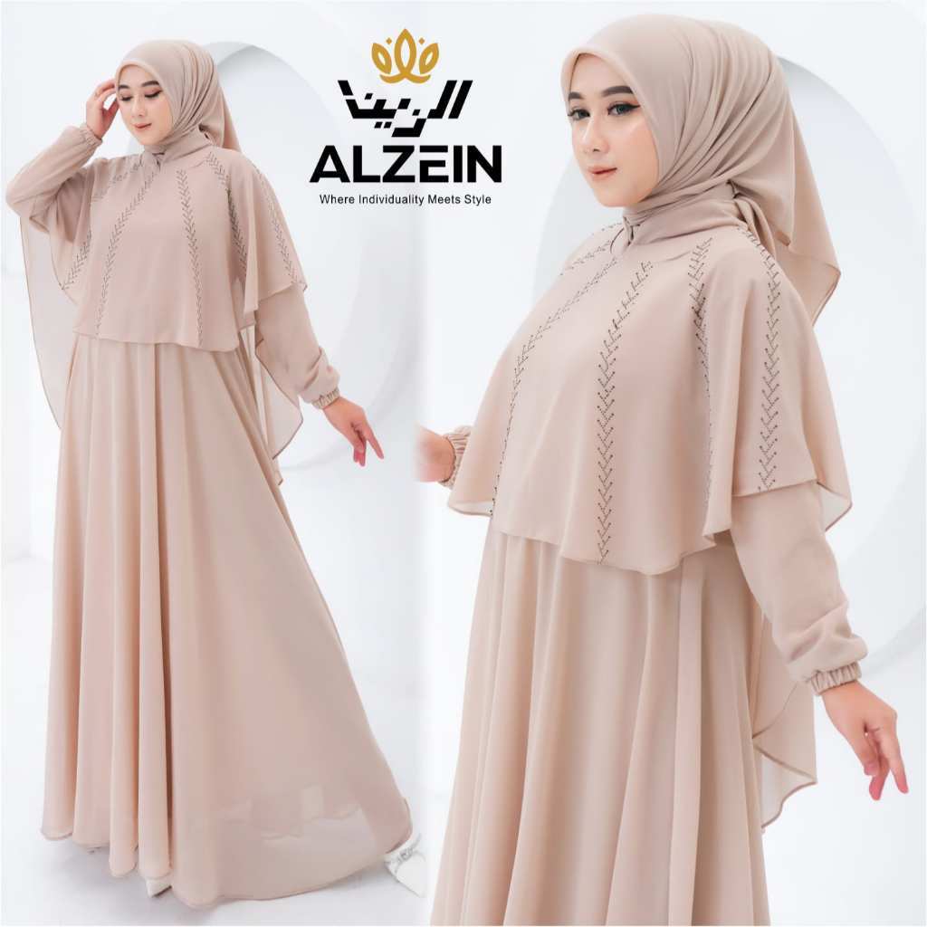 Gamis Mewah Favorit Muslimah Terlaris Fashionable Model Korea Simple Dres Remaja Jahitan Rapi Ghamis