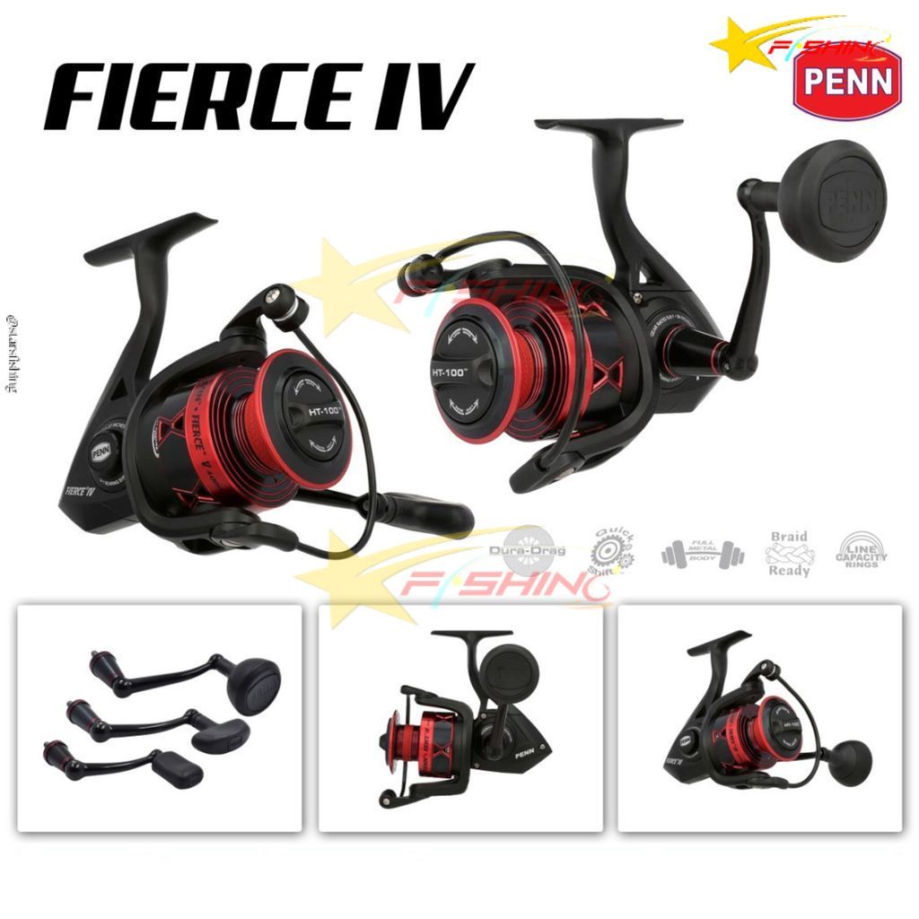 Starsfishing PENN Reel Pancing  Fierce IV Saltwater Fishing Jigging Full Metal Body Waterproof