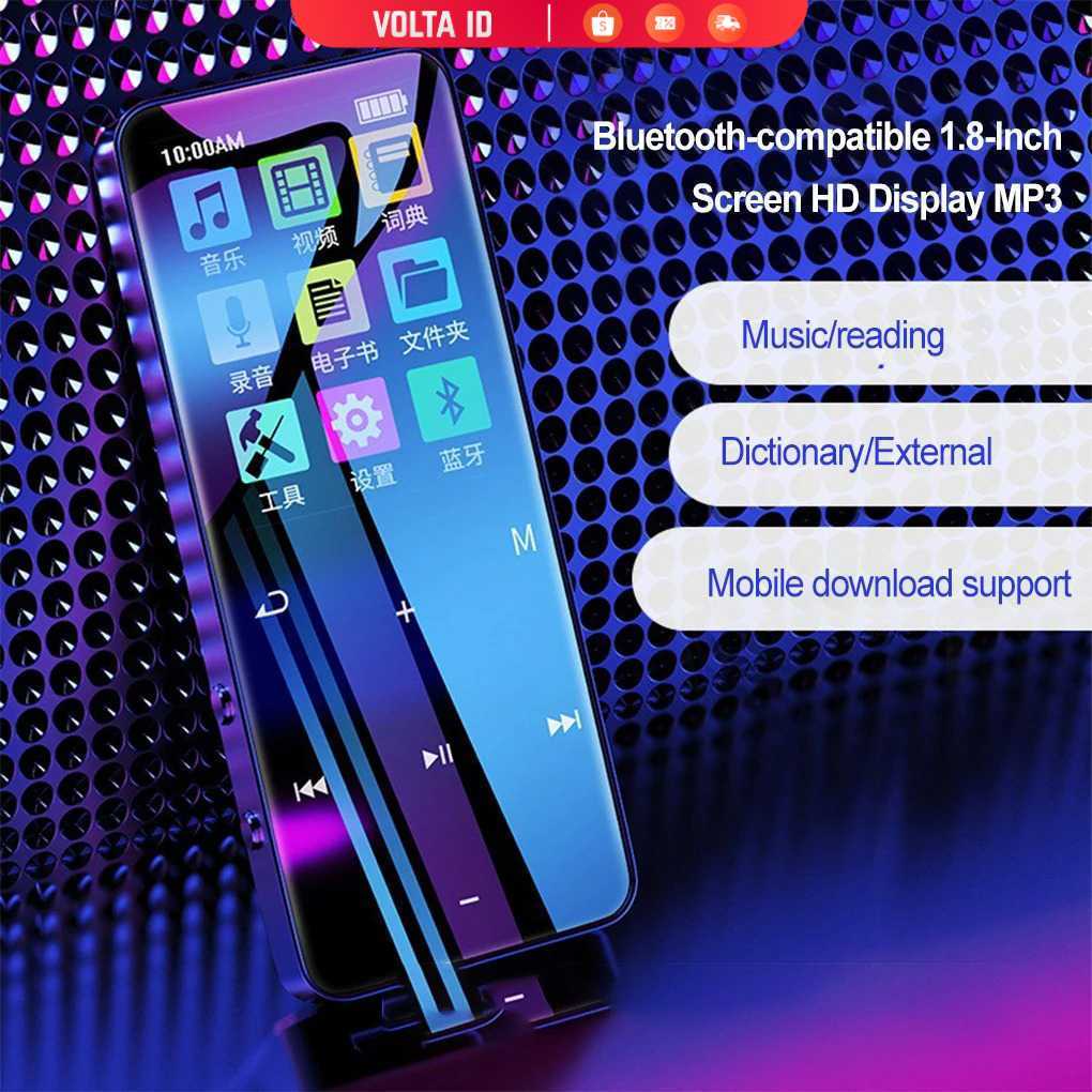 Worallymy MP3 Digital Audio Player MP4 Bluetooth 1.8 Inch HD 500mAh - SD-01