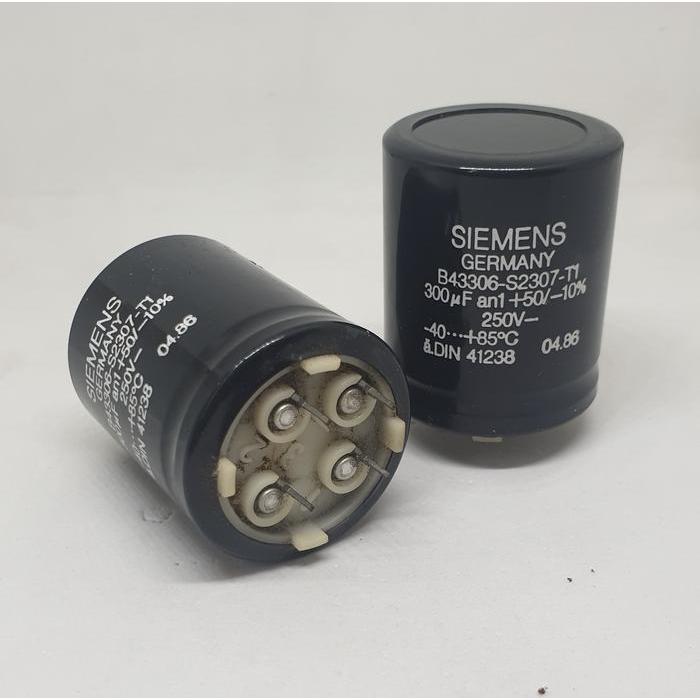 ELC10 Elco Capacitor 300uf 250v Siemens Original Jerman