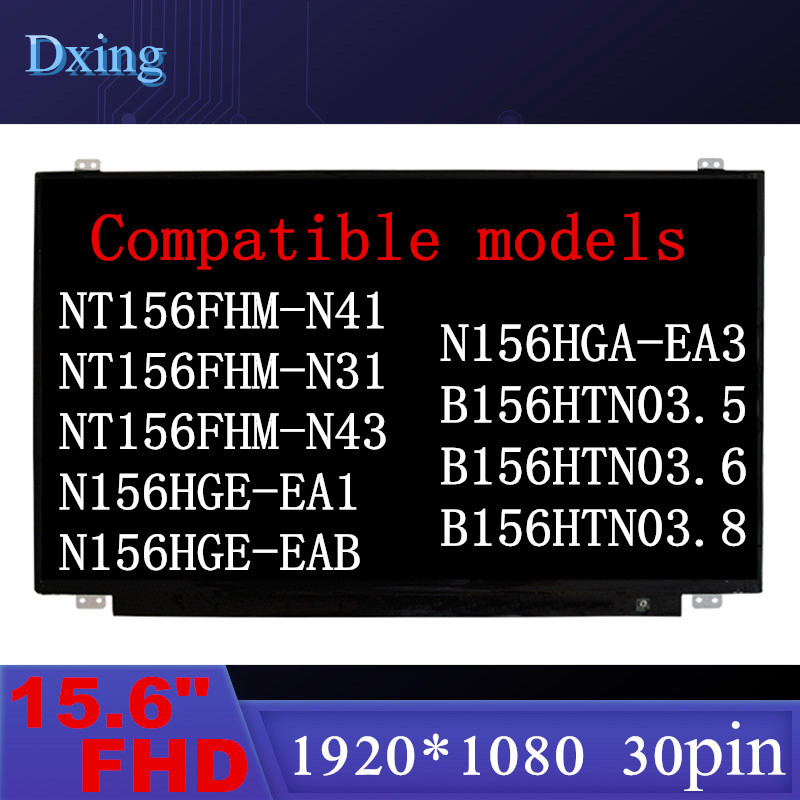 15.6 Laptop LCD Screen NT156FHM-N41 NT156FHM N42 B156HTN03.6 N156HGE-EA1 B156HTN03.4 B156HTN03.5 B15