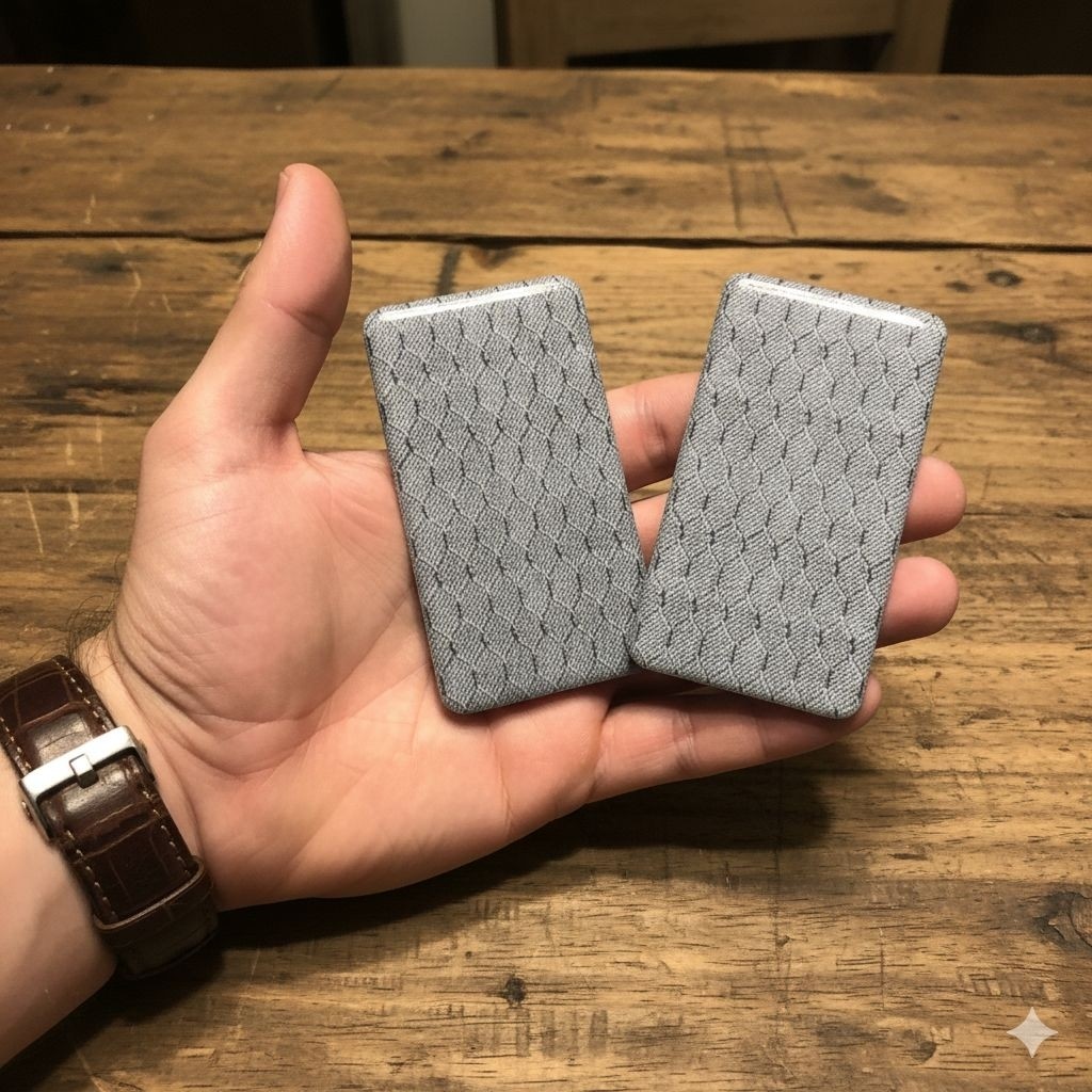 MAW Akrilik Case Magnet Custom Akrilik Panel R233/R234 Motif Carbon Grey Magnet Kulkas Hiasan Penutu