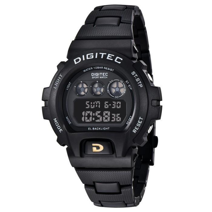 DIGITEC Jam Tangan Pria Digital DG-5198R with Digital Features - BKGY-4B