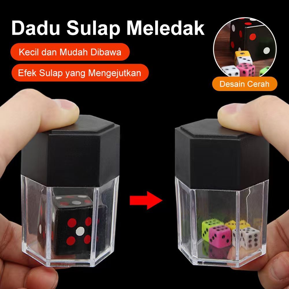 Shop Dadu Buyar - Magic Shop - Exploding Dice - Boom Dice - Alat Sulap - Sulap Dadu